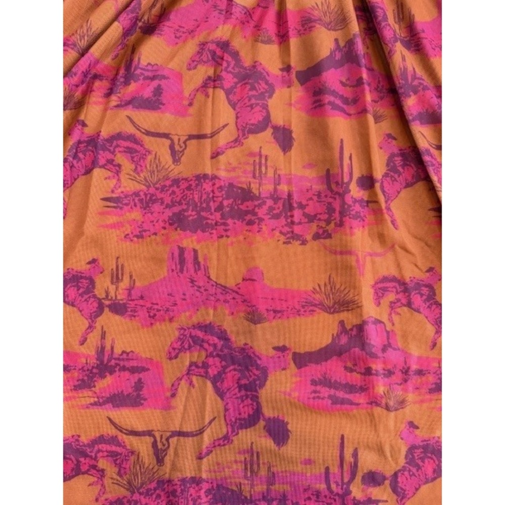 2 Fly Co. The Cimmaron Dress Button Smocked Waist Midi Dress XL New - Picture 8 of 8